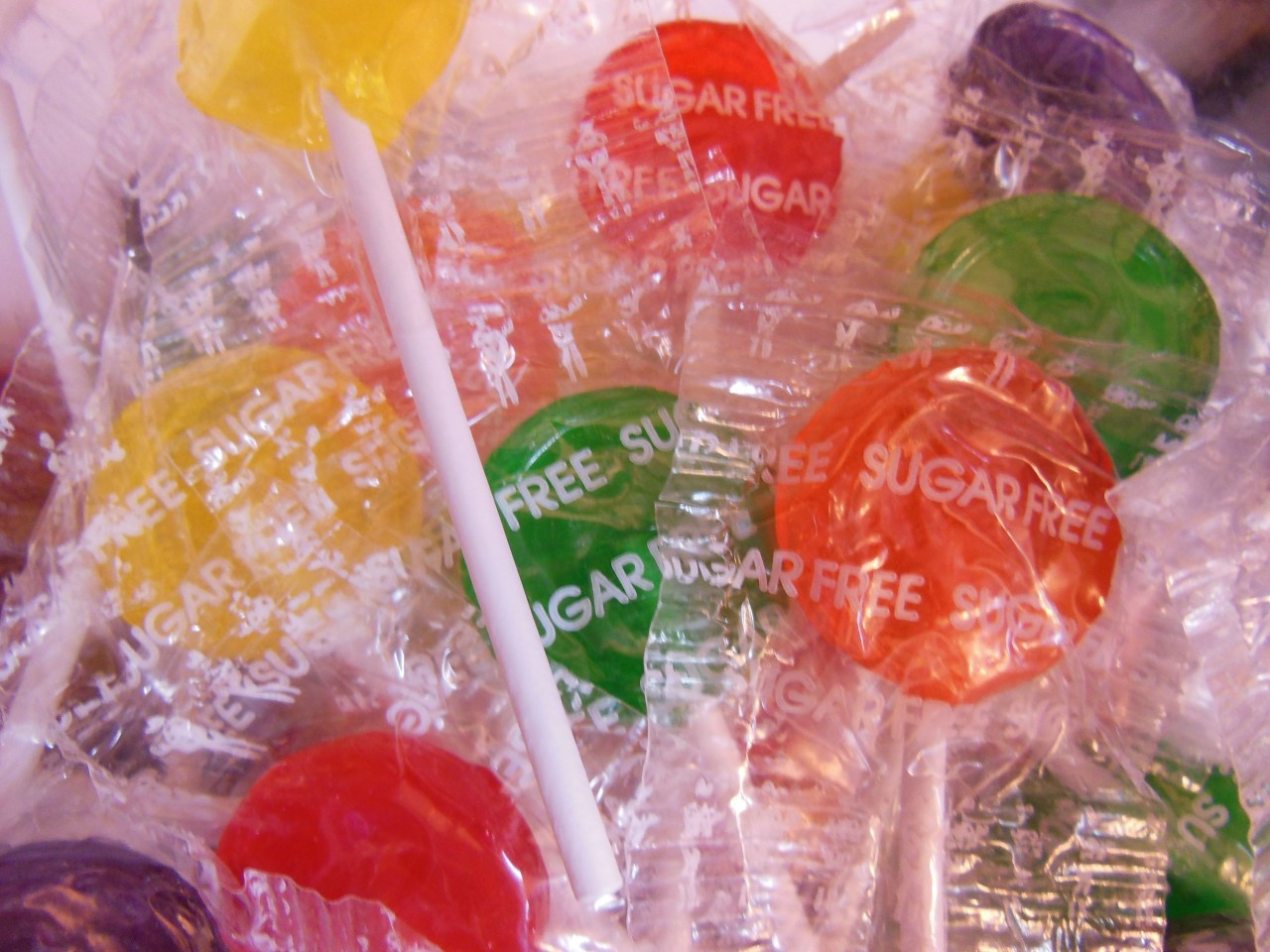 Sugar Free Wrapped Jolly Lolly Pops Suckers 1Lb 1" about 84 suckers