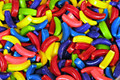 Crazy Bananas!  1 Lb Candy coated dextrose banana shaped candies!  You'll go bananas for these little guys!