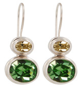 Swarovski Peridot & Jonquil Earrings