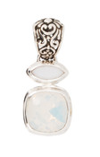 Swarovski White Opal & White Alabaster Pendant