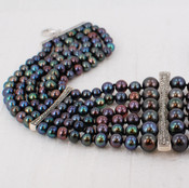 Blue Pearl Statement Necklace