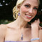 Swarovski Crystal Stretch Bracelets shown in (top to bottom) Clear, Tanzanite & Aquamarine in Silver. Shown with Dream Necklace & Earrings.