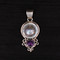 Blue Pearl & Amethyst Pendant