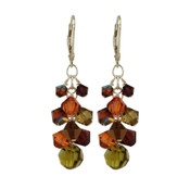 Adobe Crystal Cluster Earrings
