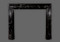 Amazing artwork crafted into the #108 Bolection marble mantel.  Black Regal with white veining
