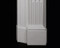 Clean lines extend down to the plinth on our reproduction Marble Mantel
