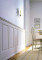 Raised paneling sets off any room or hallway, for a more formal look