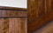 Close up of wainscoting top and bottom rails.  New England Classic Rustic wainscoting kits.
