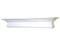 Country French style mantel shelf, painted white