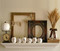 A shelf decorated for the holidays for design inspiration!