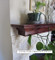The normally closed tapered end of a Stevenson Mantel Shelf