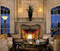 A contemporary French, Louis XIV Stone Mantel. Custom overmantel not included