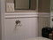 V-grooved flat panel planking & large chair rail