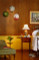 Williamsburg Cherry Beadboard Wall Panels - used above a chair rail