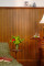 Williamsburg Cherry beaded panels, used in a tall wainscoting application