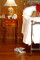 Detailed image of beaded paneling used above and below a chair rail