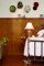 Williamsburg Cherry beaded panels, used in a tall wainscoting application
