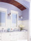 Beaded Birch paneling used in a tall wainscoting application