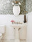Medium Height wainscot transforms this bathroom