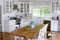 Birch veneer beadboard kitchen backsplash.  Painted White