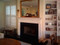 A fireplace mantel was integral to this room makeover