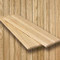 Solid Oak Beaded Wall Paneling Kit - approximate finished dimensions: 101"H x 96"W with top rail and base rail