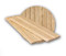 Beaded pattern illustrated in this image of our oak wainscoting kit