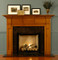 Be the envy of your friends with this gorgeous custom wood fireplace mantel featuring tiered panels, blocks and dentil molding