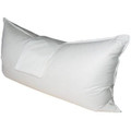 White Goose Down/Feather Nursing Body Pillow 20"x60" Filled w/ Pillow case protector