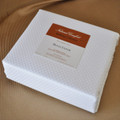 Natural Comfort Luxury 100% Combed Cotton 300TC White Mini Checker Duvet Cover