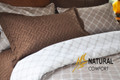 Arden Comforter set in Snow Gold Color (Brown and white)