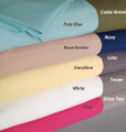 Easy Care 4 Piece Microfiber Solid Color Sheet Set with 10 Color Options