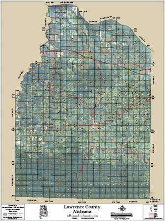 Lawrence County Alabama 2014 Aerial Map Lawrence County Alabama 2014 Aerial Map