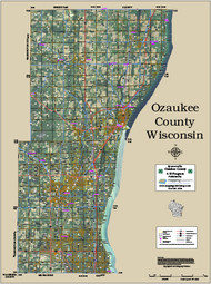 Ozaukee County Aerial Map 2015