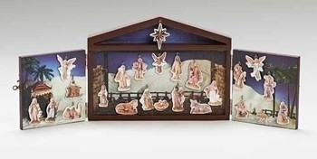 25 piece advent calendar fontanini wood paper 25 piece advent calendar fontanini wood paper