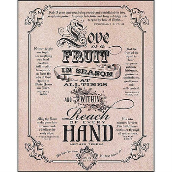 Love Is A Fruit Wall Plaque | 8" x 10" | Wood ... Love Is A Fruit Wall Plaque | 8" x 10" | Wood ...