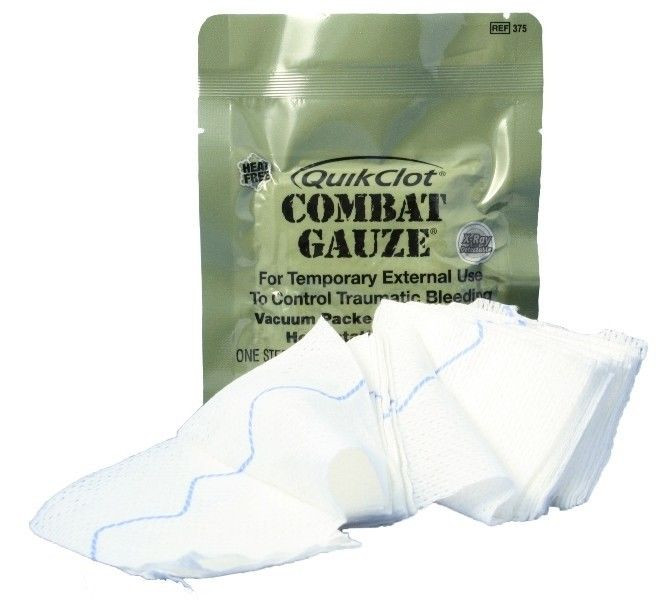 Quikclot Combat ZFold Gauze Hemostatic Dressing