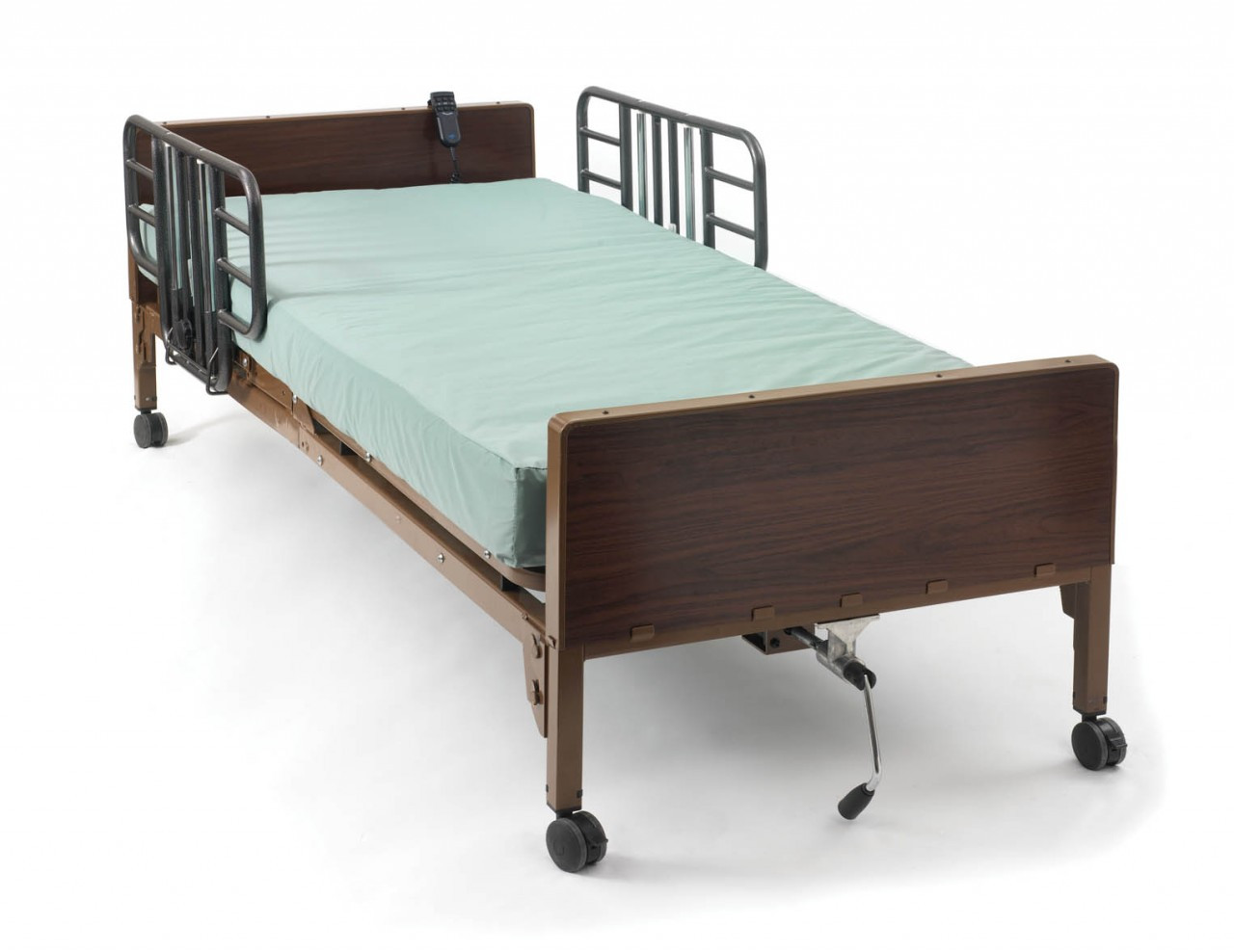 semi-electric hospital bed and mattress