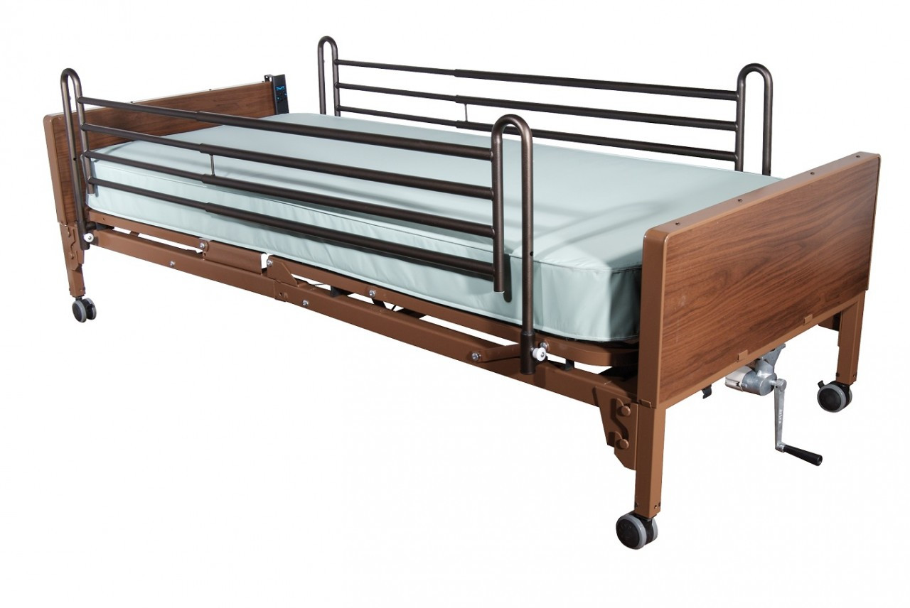 sit mattress on bed with side rails
