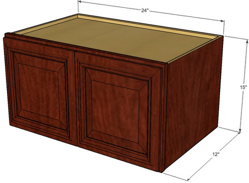 Brandywine Maple Horizontal Overhead Wall Cabinet - 24 ...