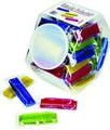 Clear grab jar of 48 translucent harmonicas
