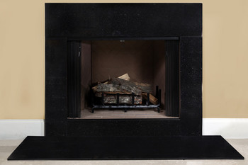 Galaxy Black Granite Fireplace Surround