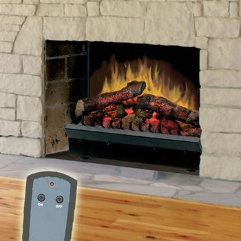 The Dimplex Deluxe Electric Fireplace Insert is the perfect upgrade for your existing wood-burning fireplace. After removing the wood grate, insert the DFI2310 into your fireplace, plug it in and you're ready for some true fireplace ambiance, with or without heat!