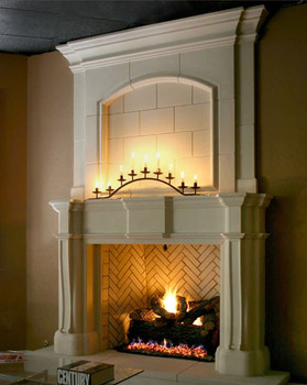 Stone Overmantel.