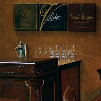 Leather laminate wall panels offers a luxurious look
