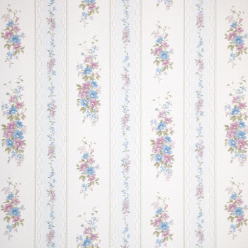The Berkshires Paneling, with floral and striped theme