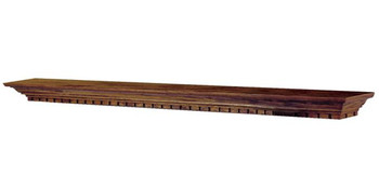 The Catalina mantel shelf shown in oak.