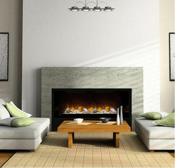 The HF60 Electric Fireplace can be uses as a insert or built-in fireplace