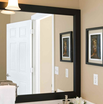 Grove Black Matte Mirror Frame