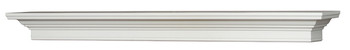 Dartmouth mantel shelf painted white.
